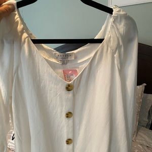 Hayden white blouse NWT
